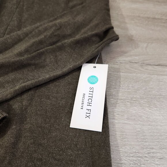 Pink Clover Olive Green Open Front Cardigan New With Tags Women's Size S - Picture 11 of 15